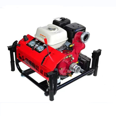 펌프 2.5와 싸우는 핸드 리프트 진공 휘발유 화재는 13HP 가스 불 펌프로 조금씩 움직입니다