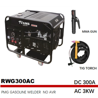 RWG300E 300 Amp 가솔린 엔진구동 아크 웰더 3 kw 중파