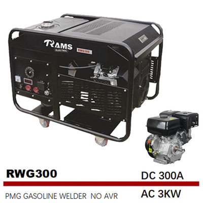 3 kw 전기 시작 Genset 300 Amp 용접공 30L 기름 탱크 영구 자석 발전기