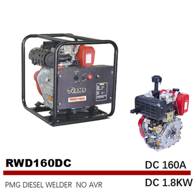 DC 1.8 kw 3.5L 단일 상 디젤 엔진 발전기 중파