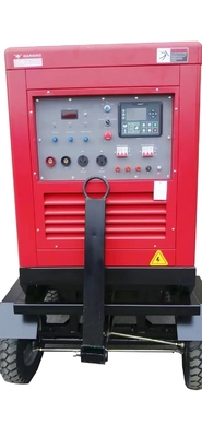 3 단계 400A 조용한 디젤 엔진 용접 발전기 LCD 제어판  DC12V 전기 시작