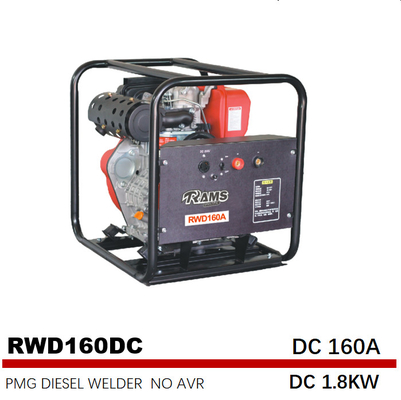 DC 1.8 kw 디젤 용접 발전기 중파 178F 엔진