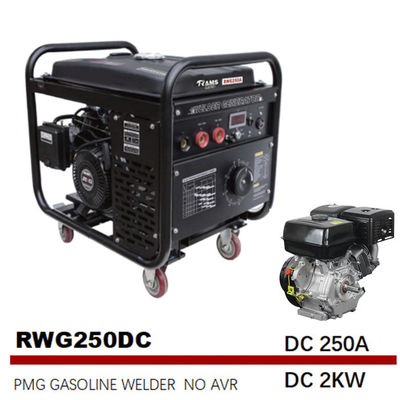 DC 2 kw 휘발유 아크 엔진 드리븐 용접공들 250A 용접 발전기