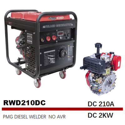 영구 자석 발전기 엔진 주도 용접공들 중파 DC 2KW 210A
