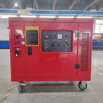 15HP 엔진은 소리 견딜수 있는 덮개와 가지고 다닐 수 있는 무음 가스 생생기 6.5 kw 69 DB (데시벨)을 강화했습니다