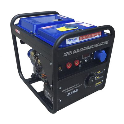 큰 연료 탱크 아크 3 kw 휴대용 발전기 디젤 교류 210 Amp